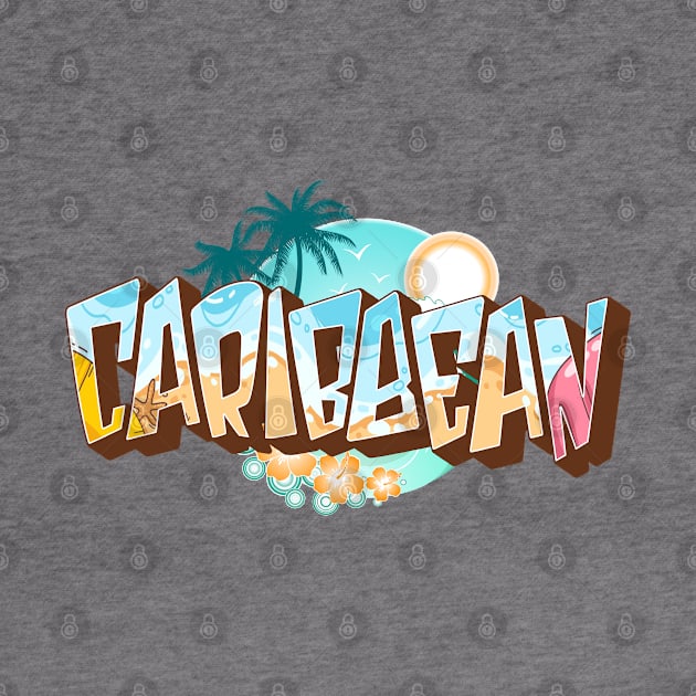 Caribbean 3d text by SerenityByAlex